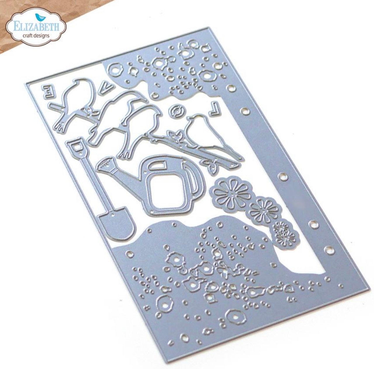 Elizabeth Craft Designs Planner Essentials 38 - Página de pájaros en salpicaduras